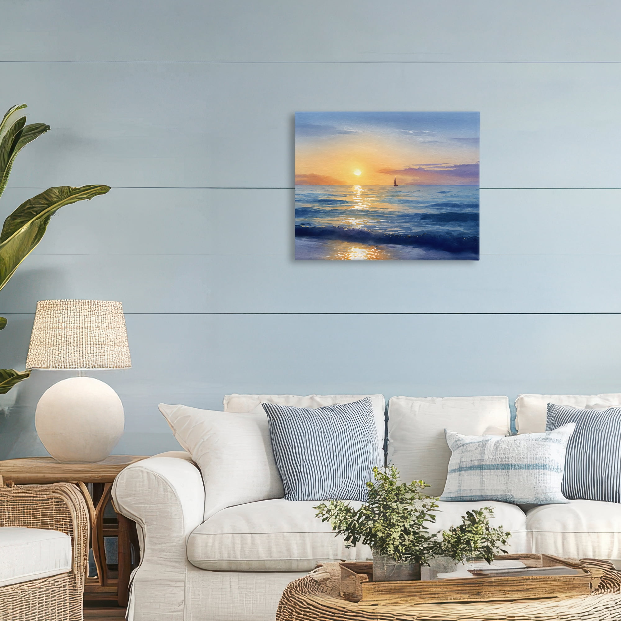 Stupell Industries Sails To The Sun At Sea Canvas Wall Art, design by Franklyn Gregory