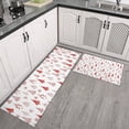 thumbnail image 2 of Red Christmas Tree Pattern Kitchen Rugs Sets Of 2,Anti Fatigue Kitchen Mat Rugs Non Slip Washable,Decorative Kitchen Floor Mats for Kitchen,Sink,Laundry,17"x30"+17"x47", 2 of 7