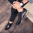 thumbnail image 2 of Nuevos zapatos de boda de moda para hombres, zapatos Oxford de cuero, zapatos de vestir de negocios para hombres, mocasines (25 cm), 2 of 3