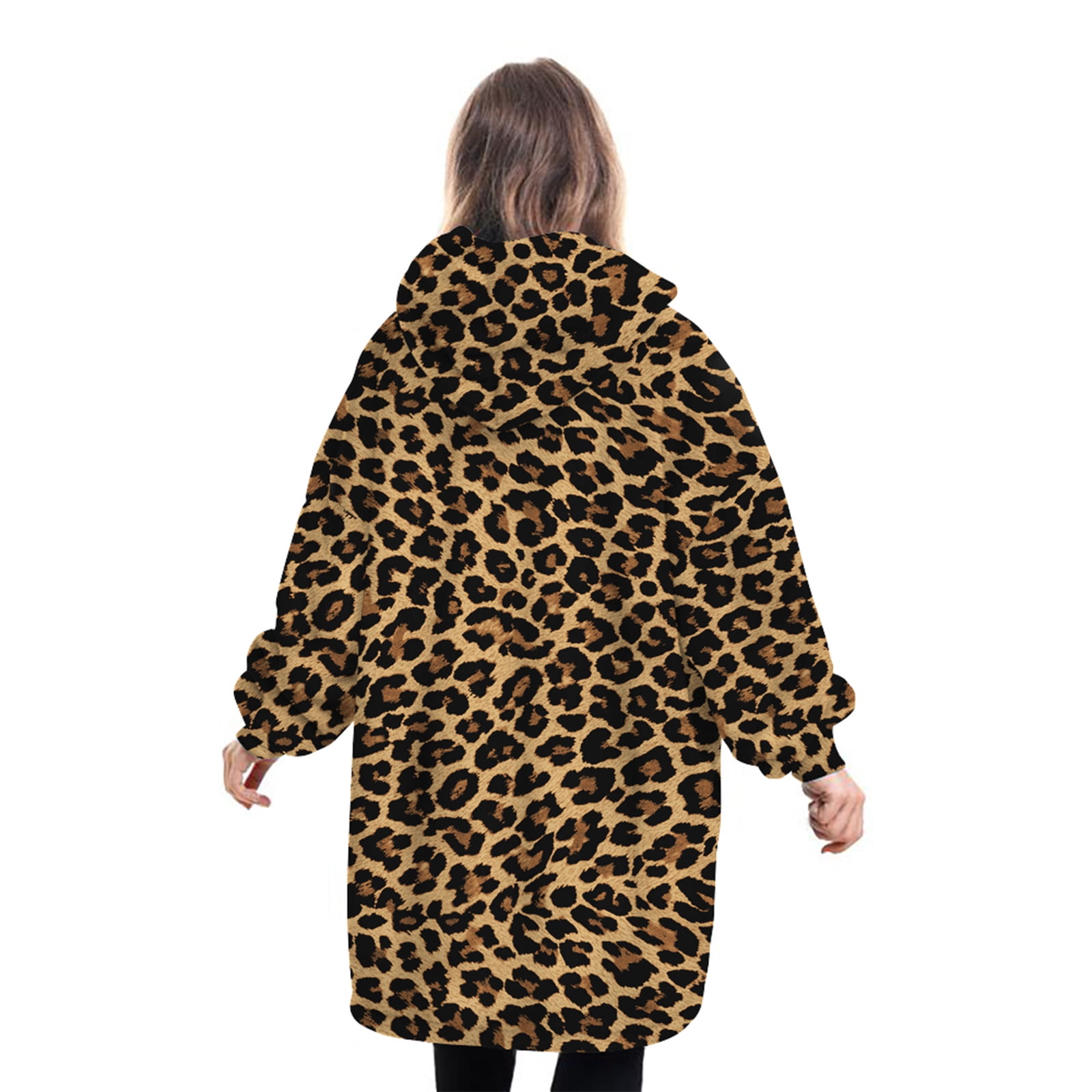EYIIYE Oversized Hoodie Blanket Fluffy Oodie Blanket Hoodie for