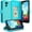 Teal, variant on LG Stylo 6 Case, LG Stylo 6 Plus Case [Wrist Strap] Cute Girls Women Pu Leather Wallet Case with ID Slot & Kickstand Phone Case for LG Stylus 6/Stylus 6 Plus - Black