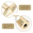 thumbnail image 2 of 2pcs cajón gabinete mango for el hogar muebles perilla anillo duradero dorado, 2 of 6