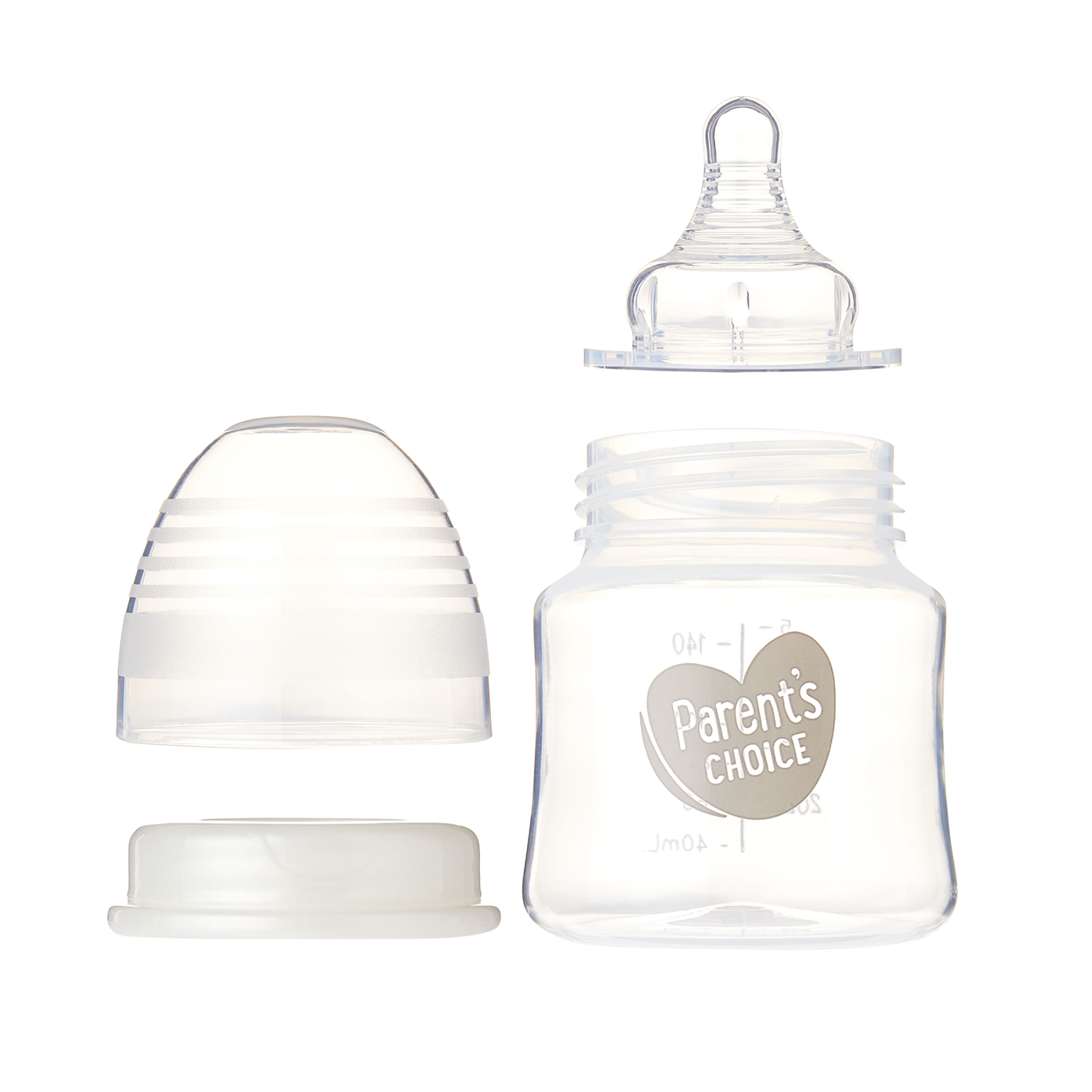 Biberones de Cuello Ancho Parent's Choice, Paquete de 3, 5 fl oz 6