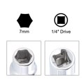 thumbnail image 4 of Socket Accessory Set, 1/4" Drive 10" Spinner Nut Driver Handle 7mm 6- Point Deep Socket, 4 of 5