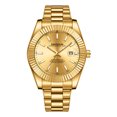 thumbnail image 3 of Resicozy Watch for Men Stainless Steel Business Dress Wrist Watch with Date Hands Waterproof Classic Casual Wristwatch D One Size, 3 of 4