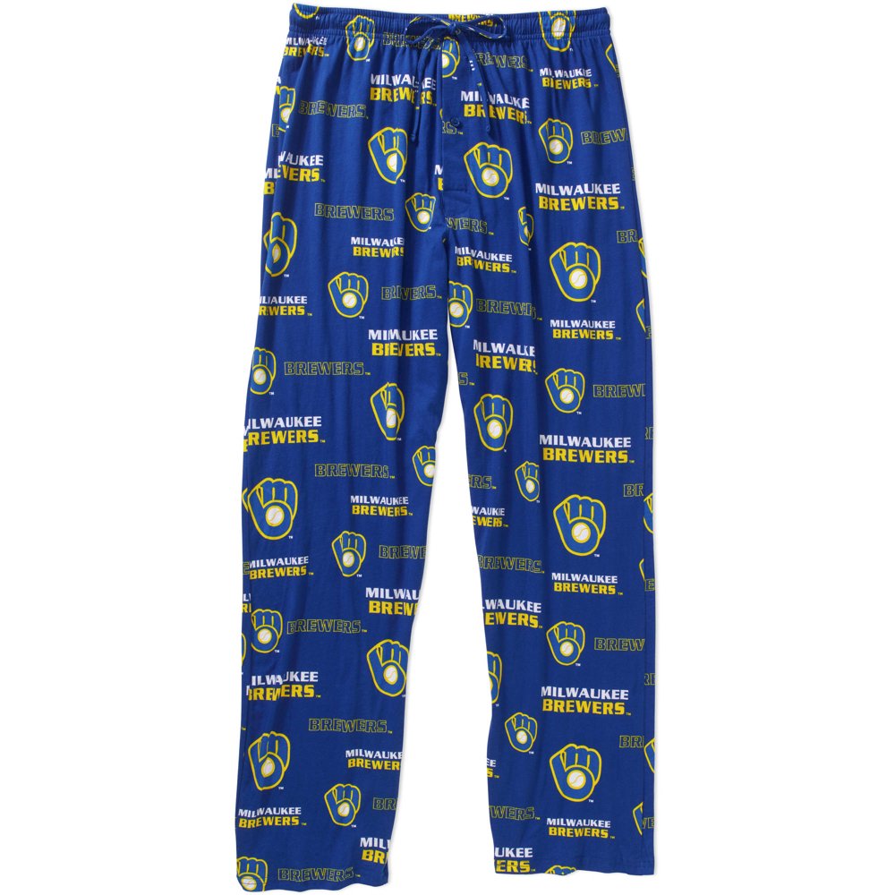 MLB MLB Men's Milwaukee Brewers Retro Knit Sleep Pants