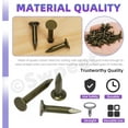 thumbnail image 3 of Czcpp-30 0 Pcs Ongles en Feutre Laqué de Haute Qualité 1 Pouce, Ongles Laqués pour Fixer le Feutre de Couverture, Bardeaux d'Asphalte et Planche d'Isolation, 3 of 4