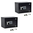 thumbnail image 1 of SereneLife Fireproof Electronic Digital Combination Safe Box with Keys (2 Pack), 1 of 7
