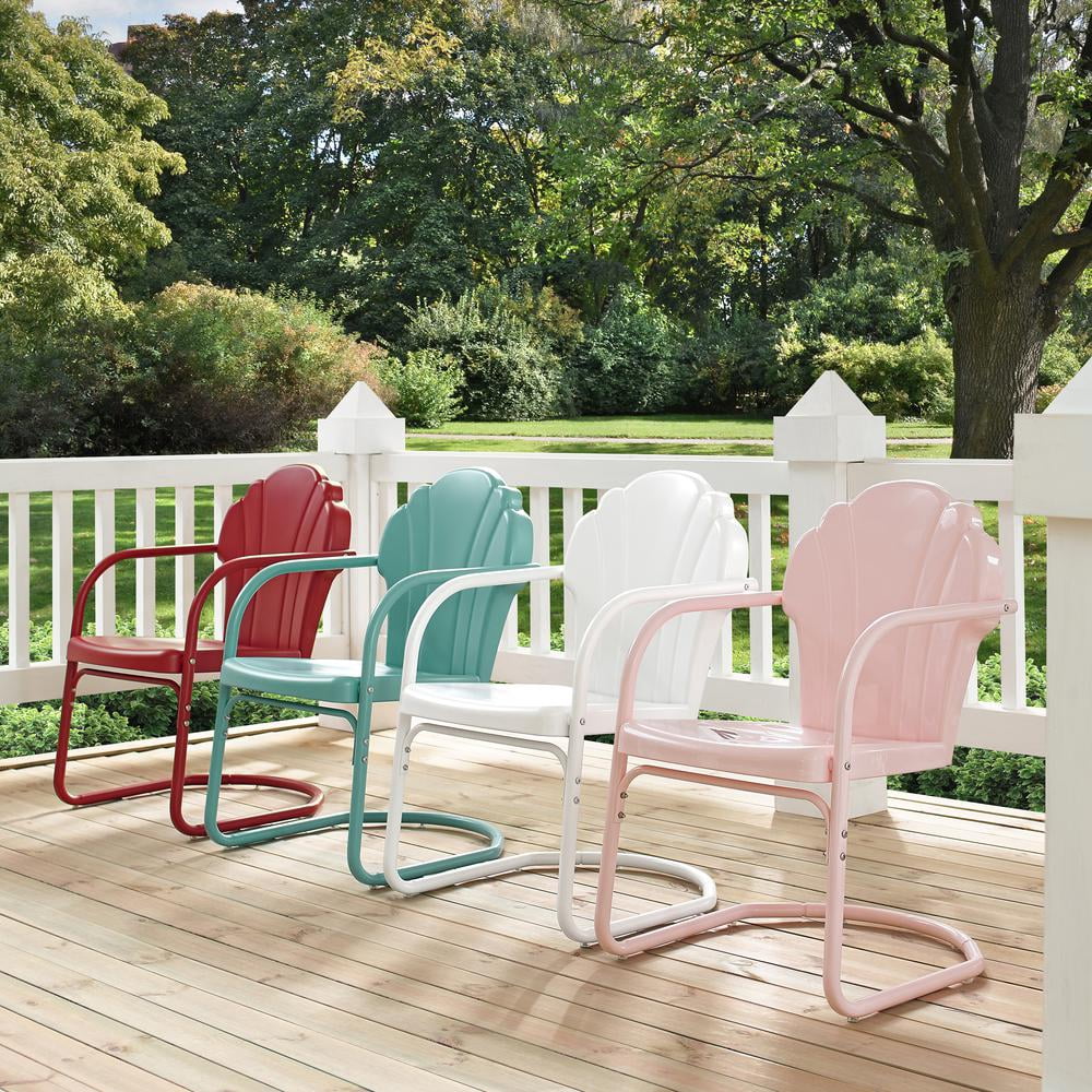 Crosley Furniture Tulip 2Pc Retro Outdoor Chair Set - 2 Chairs