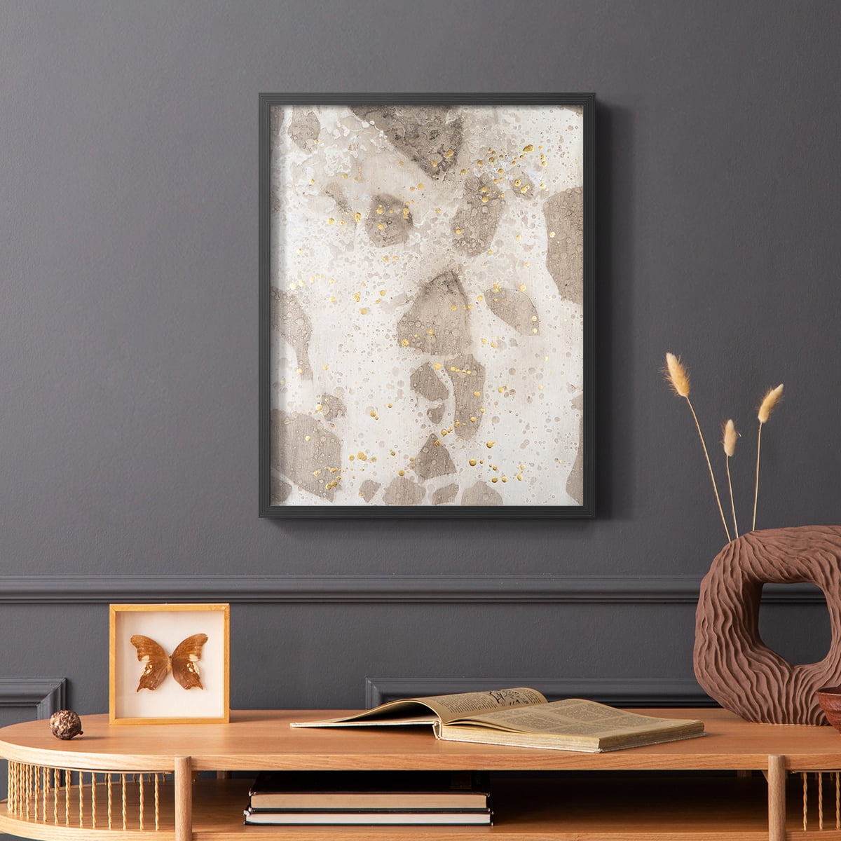 Chordata I Framed Print in Black Solid Wood Framed Print No Nail Hanging