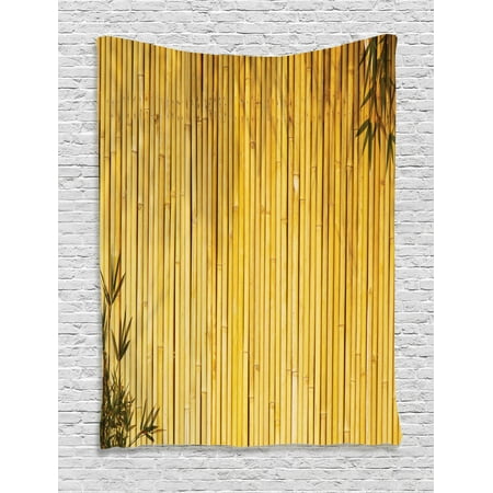 Bamboo Tapestry Bamboo Stems And Leaves Oriental Nature Wood Image Natural Zen Asian Wildlife Theme Wall Hanging For Bedroom Living Room Dorm Decor