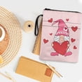 thumbnail image 4 of HELLHERO Heart Gnome Love 1 pc Book Covers with Handle Polyester Fabric Book Storage Bag for Textbooks Women 8.66 x 11.42, 4 of 8