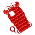thumbnail image 3 of Funda para teléfono Funda protectora de silicona para teléfono Fidget Bubble, Reemplazo para iPhone XS Max, 6.5 pulgadas, Rojo Inevent EL001982-11, 3 of 7