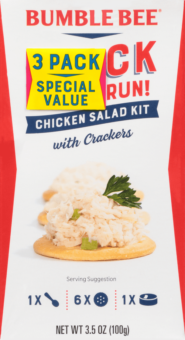 Bumble Bee Snack on the Run! Chicken Salad Kit with Crackers 3.5 oz 3