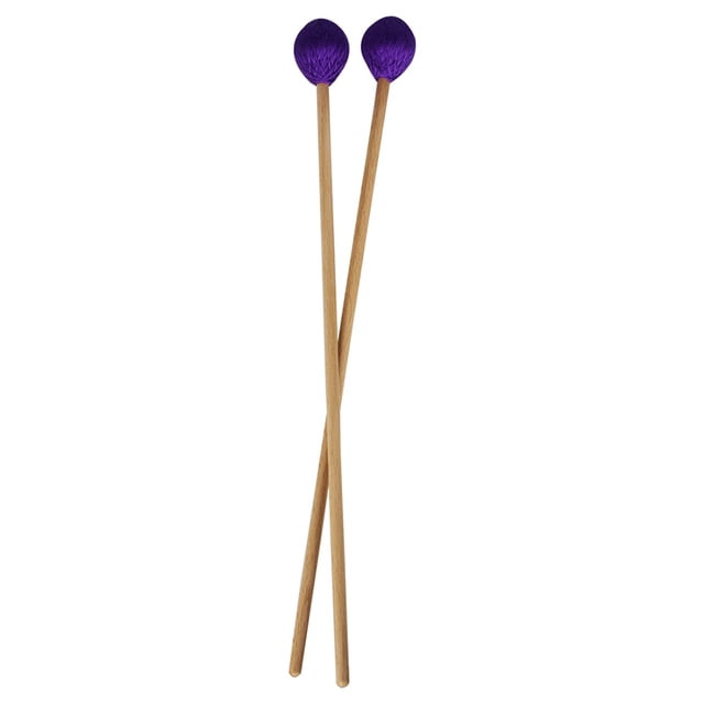 Yeacher Middle Marimba Bâton Maillets Xylophone Glockensplel Maillet avec Hêtre Poignée Percussion Kit Instrument de Musique Accessoires Maillets pour les Professionnels Amateurs 1 Paire Violet