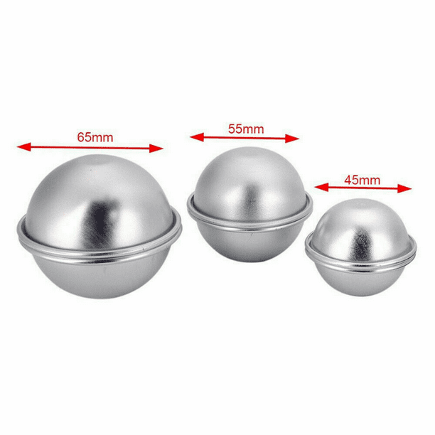 Buy BATH BOMB MOLDS SET of 3 EXTRA LARGE 3.15, 2.75, 2.36, Sphere Mold,  Bath Fizzy Mold, Cake Mold, Metal Molds, Stainless Steel, Round Mold, DIY  Bath Bomb Online at desertcartKUWAIT