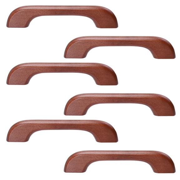 Mobutofu 6-Pack Wood Dresser Knobs 12.8x2.5in Home Handles for Projects and Furniture Upgrade