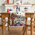 thumbnail image 3 of Sm:)e Stars Cross Flowers 4th of July Table Runner 13x72 Inch, Patriotic Decor Durable and Stylish Independence Day Party and Family Gathering Supply, 3 of 6