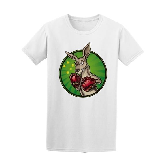 Boxing Kangaroo Cartoon Tee Men's -Image by Shutterstock
