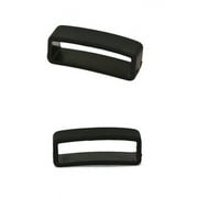 SIZE 24MM BLACK RUBBER REPLACEMENT WATCH BAND STRAP LOOP