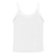 thumbnail image 5 of Women's Scoop Neck Ribbed Sleeveless Tank Top, Stretchy Casual Shirt for Workout or Everyday Summer Wear,White M, 5 of 5