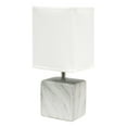thumbnail image 1 of Simple Designs Petite Marbled Ceramic Table Lamp with Fabric Shade, 1 of 9