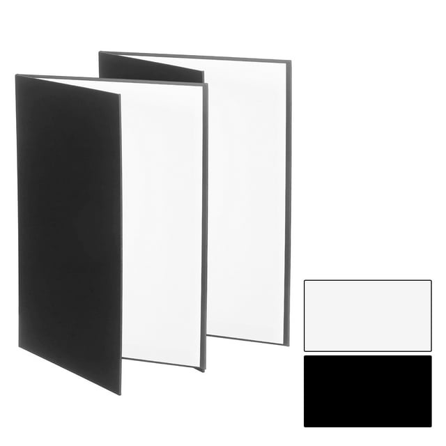 Uxcell 2pcs 11"x8" Light Reflector 2 in 1 Photography Reflector Cardboard