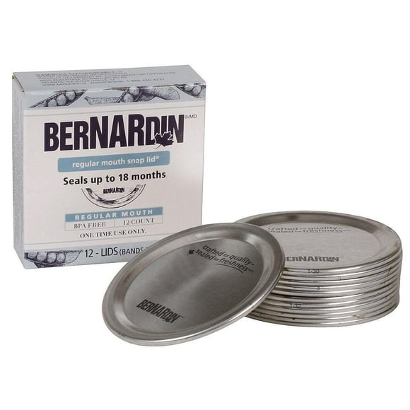 Couvercles Bernardin pour pots à ouverture régulière 12 unités
