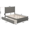 thumbnail image 5 of AFI NoHo Wood Full Bed with Footboard and Twin Trundle in Grey, 5 of 12