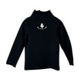 thumbnail image 2 of Bnwani Long Sleeve Toddler Shirt Cotton Black Crew Neck Cute Printed Tops, 2 of 3