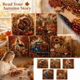 thumbnail image 2 of Premium 3D Pearl AutumnThanksgiving Diamond Painting Art Kit, Fall Harvest Gem Art with Turkey, Woodland, Church, Truck or Apple Pie Design, 7.87 Inch DIY Decor, 2 of 6