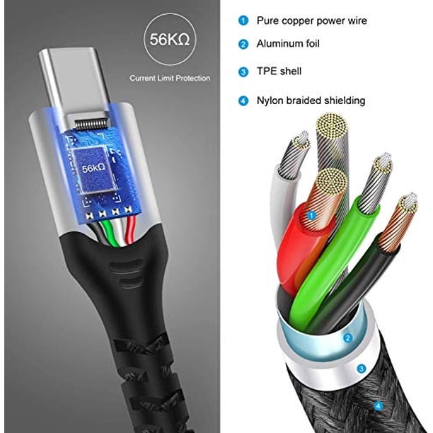 45W USB Tipo C Chromebook Cargador para HP Chromebook x360 14 15 14a-n