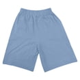 thumbnail image 6 of Arlun Womens High Waist Baggy Shorts Linen Loose Fit Five Point Pants with Pockets Solid Color Wide Leg Summer Shorts 2026 Beach Vacation Thin Breathable Bottoms Blue XL, 6 of 7