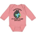 thumbnail image 3 of Inktastic Save Earth It's the Only Planet with Cats with Black Cat Boys or Girls Long Sleeve Baby Bodysuit, 3 of 5