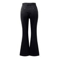 thumbnail image 3 of Jeans for Women 2025 Y2K Casual High Waisted Lifting Wide Leg Flare Jean Pants Womens Jeans Trousers, 3 of 6
