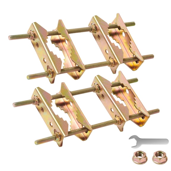 Antenna Mast Mount Clamp - Heavy Duty Pole to Pole Clamp - Double Pipe Connection Brackets for Antenna Mounting