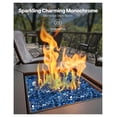 thumbnail image 2 of Fire Glass Rocks for Fire Pit, 10 LBS Pacific Blue 1/2 Inch, Fireplace Replacement Glass for Outdoor Fire Pits & Indoor Fireplaces, Decorative Landscape Glass, 2 of 9