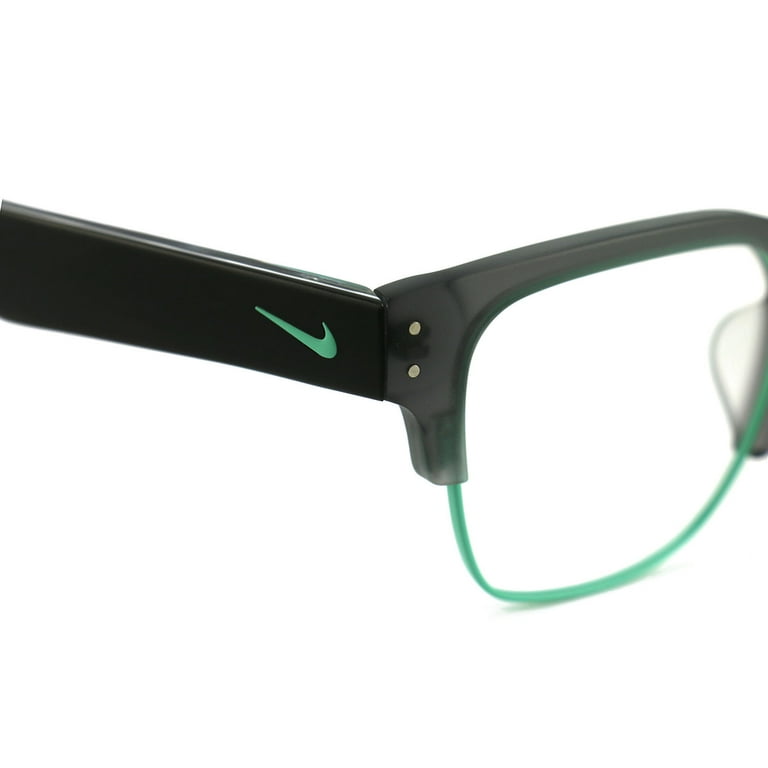 Nike Men s Eyeglasses Frames Nike 35KD 068 Matte Grey Green Glow 55 19 140 Walmart