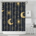 thumbnail image 2 of Gothic Shower Curtain Set - Dark Celestial Moon & Star Print, Mystical Cosmic Bath Decor, Waterproof Polyester 72"x84", Goth Aesthetic Gift, 2 of 4