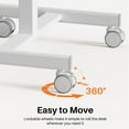thumbnail image 6 of Smiaoer Overbed Bedside Table, Mobile Standing Desk Adjustable Height, 6 of 6