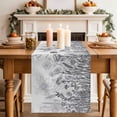 thumbnail image 2 of Table Runner 72 Inches Long for Kitchen Dining, Grey Wildflowers Dresser Scarf Farmhouse, Dining Table Decorations for Wedding/Parties, Modern Spring Floral Butterfly Plant 13 x 72 In, 2 of 8