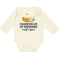 thumbnail image 3 of Inktastic 1st Hanukkah Childs Dreidel Boys or Girls Long Sleeve Baby Bodysuit, 3 of 5