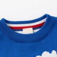 thumbnail image 3 of GYRATEDREAM Toddler Boys Girls Sweatshirts Christmas Reindeer Fleece Crewneck Pullover Xmas Winter Warm Sweaters Tops for 3-4Y Blue, 3 of 9