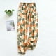 thumbnail image 4 of Pantalones de pijama holgados con flores grandes para mujer, ropa de dormir cómoda de viscosa, talla grande, primavera y verano, 100%, 4 of 4
