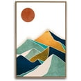 thumbnail image 3 of IDEA4WALL Framed Canvas Wall Art for Living Room, Bedroom Nordic Style Mountains Canvas Prints for Modern Home Decoration Ready to Hang, 3 of 4