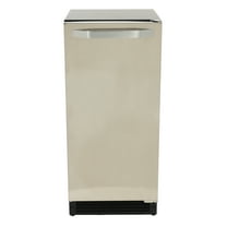 Maxx Ice Shallow Depth Indoor Built-In Undercounter Ice Maker, 15", 25 lbs, Crescent Ice Cubes, 22 lb Ice Storage Bin, in Stainless Steel (MIM25C)