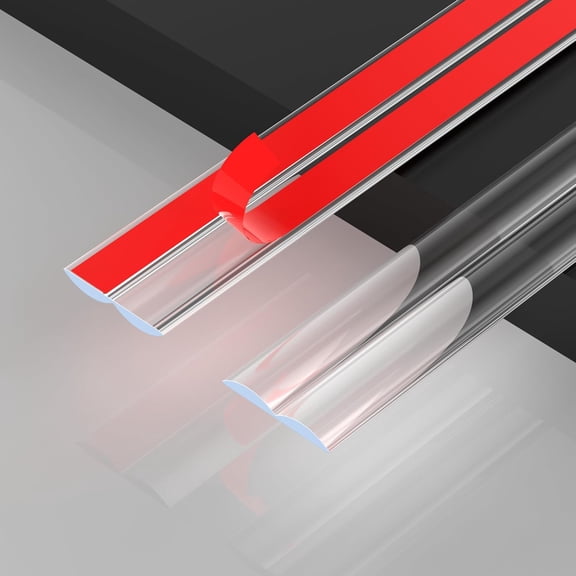 Clear Wall Corner Protector Edge Guard, Peel and Stick Self Adhesive Flexible Inside & Outside Corner Molding Trim Strip for Wall Edge Ceiling Countertop Furniture Door Tables