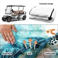 thumbnail image 6 of XYZCANDO Watercolor Sea Turtle Golf Cart Seat Cover | Non-slip Terry Cloth with 4 Pockets | Universal 2-Seat Golf Cart Accessory, 6 of 8