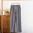 thumbnail image 2 of Mlzmgr Mens Pajama Pants Drawstring Elastic Waist Lounge Pj Bottom Pants with Pockets, 2 of 3