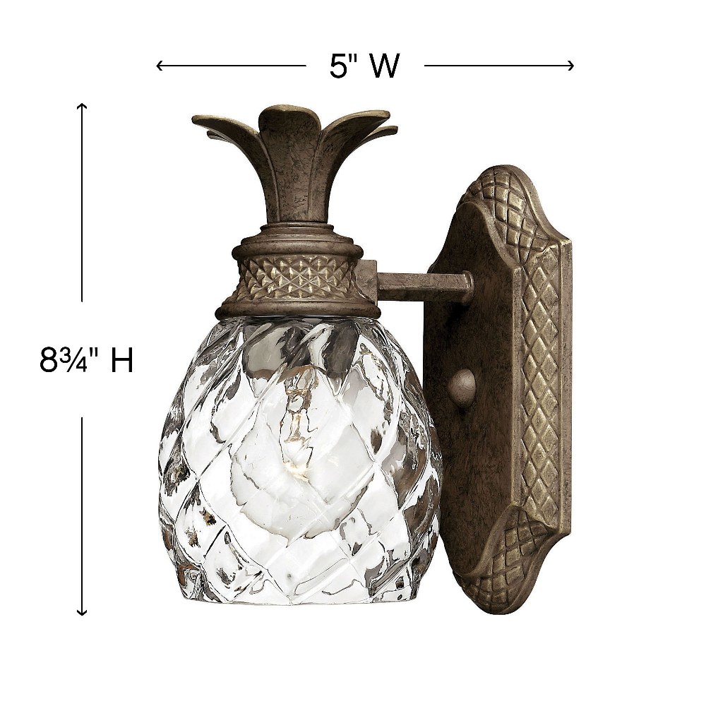1 Light Bathroom Light Fixture in Traditional-Glam Style 5 inches Wide By 8.75 inches High-Burnished Brass Finish Bailey Street Home 81-Bel-614006